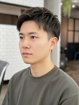 2ブロックアップバングスタイル