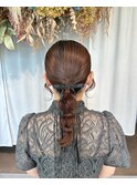 結婚式ヘアセット♪yu #お呼ばれヘア#ヘアセット#ヘアアレンジ