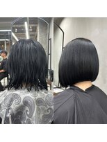 サロウィン 広島(SALOWIN)&nbsp;縮毛矯正×ボブ