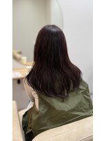 チザン(TIZAN) ブリーチなしワンカラー×ピンクブラウン