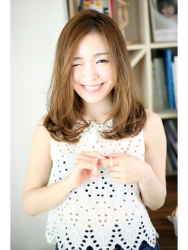 マリアバイアフロート(Maria by AFLOAT) 【Mariabyafloat】30.40代ワンサイドモーブカラーワンカールロブ