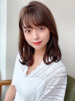 大人かわいいエギョモリ ミルクティーブラウン ひし形シルエット
