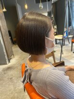 エミュー(emue) ensue小顔ミニボブショートグレージュカラー20代30代40代中島