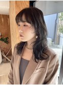 透明感カラー×顔まわりレイヤースタイル【いわき】