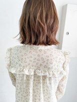 キャンバス バイ ネオリーブ 横浜西口(Canvas by neo.)&nbsp;切りっぱなしボブ　ゆるふわボブ　ベージュカラー