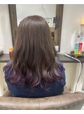 紫色エンドカラー