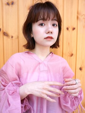 ブゾン(buZon) 【buZonブゾン】レイヤーボブ×ウォームブラウン