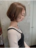 前髪あり大人ショートボブ20代30代40代　HACCH