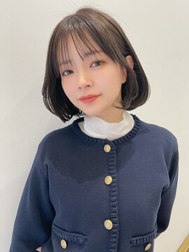 トルネード(TORNADO) 大人ガーリー チョコレート 小顔カット ボブ 薄めバング t529