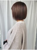 艶ベージュ系_大人かわいいボブ