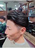 ウルフマッシュパーマハイライト〈理容室〉東浦和メンズ