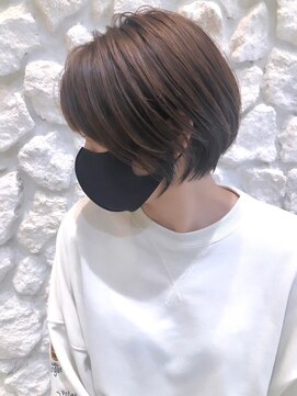 モアナ バイ ヘッドライト大宮店(Moana by HEADLIGHT) Moana【大宮】#ショート#ショートボブ#ハイライト#ベージュ