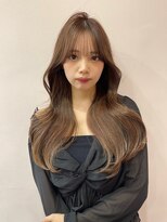 ボタン シブヤ(VOTAN SHIBUYA)&nbsp;韓国風/レイヤーカット/セミロングヘア/20代/30代