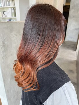 サロンド ココ(Salon de COCO) オレンジグラデーションカラー