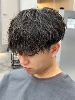 エルマーク 梅田(L-MARK)&nbsp;マッシュスパイラルパーマツイストスパイラル波巻きメンズ