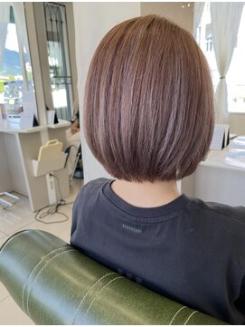 ミント(minto) 大人ボブショートボブブリーチ＆ダブルカラーハイライト大人ボブ