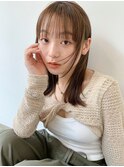 【ブリーチなしオリーブベージュ】