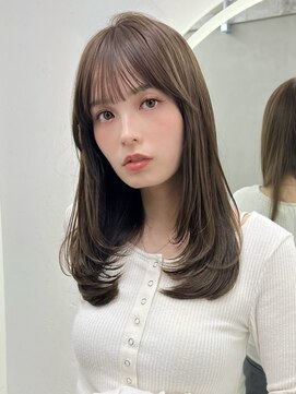 ガーデン 渋谷(GARDEN) レイヤーカット顔まわりワンカールで決まる韓国風レイヤーカット