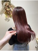 ワインレッド ブリーチなし
