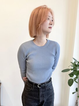 Idk シャーベットオレンジ＋ボブ