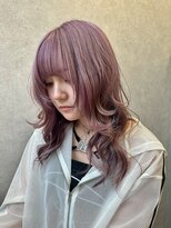 ザ ラフター バイ ラブズ ラフズ 戸畑朝日ヶ丘店(THE LAUGHTER by Loves Laughs) ピンクラベンダー/ダブルカラー/レイヤーカット