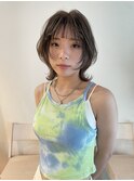 韓国ヘア/レイヤースタイル/レイヤーカット/グレージュ/20代人気