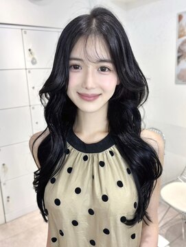 オニキス(ONYX) C186韓国トレンドレイヤー透明間ブルーブラックブルーブラック