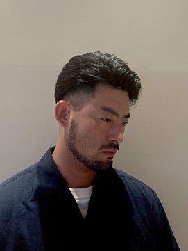 ヒロギンザ 名古屋本店(HIRO GINZA) アップバング × フェードスタイル