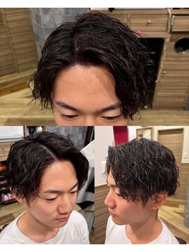 銀座マツナガ 神田店 20代30代波巻きツイストスパイラルマッシュツーブロ