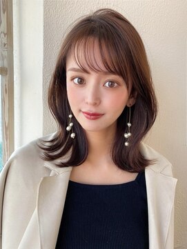 ラルユー 金山(LallYou) 30代大人かわいい外ハネ × ミルクティーベージュ