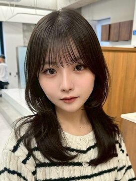 メラク(Merak) 後れ毛バランスが可愛い 顔まわり小顔カット