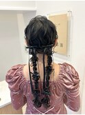 ふわふわツインヘア