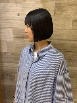 モリオ フロム ロンドン サッポロファクトリー店(morio FROM LONDON) morio/骨格矯正カット/札幌ボブ/ぱつっとボブ/切りっぱなしボブ