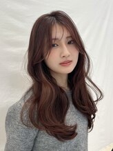 ラボヌールヘアー オリビエ 北千住店(La Bonheur hair Olivier) くびれレイヤー/ピンクブラウン