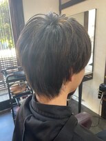 アクアマリン8810 ハチハチイチゼロ(AQUA MARINE 8810)&nbsp;波巻きツイストスパイラル/刈り上げセンターパート/北習志野