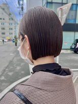 オーガニック アトリエ 大宮(organic+atelier)&nbsp;春の小顔ミニボブ◎耳かけ×前髪あり透明感カラー