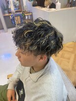 ラグシス(LUXIS)&nbsp;メンズカット×ツイストスパイラル×ハイライト