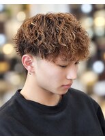 OWN Men's salon【オウン】 ツイストスパイラル×ブリーチカラー