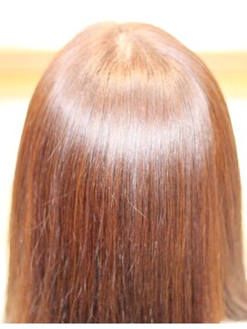 美容室 ドリームスタイル 大垣店 ◎モーブなフェミニンストレート◎斜めバンクもかわいい♪