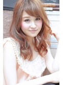 大人可愛いセミロング