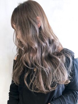 アルバム 銀座(ALBUM GINZA) くるみシアグレー_ココアブラウンフリンジウェーブ_ba290983