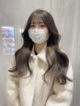 ワールドオーダー 天王寺店(WORLD ORDER) 韓国風　セミロングのくびれヘア