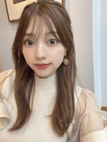 ロンド マーレ 天神大名店(Lond mare) 韓国くびれヘア/フェミニンロング/韓国ヘア/チェリーブラウン