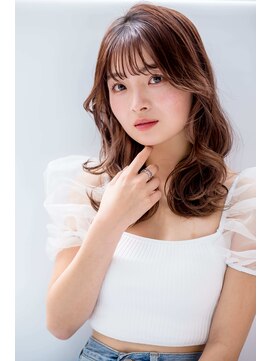 フィガロ ミリー 北生駒店(Figaro Mily) アッシュブラウン×大人ウェーブ