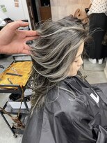 ラフ(LAFF) #バレイヤージュ#グレージュカラー#ボブウルフ#ココアベージュ