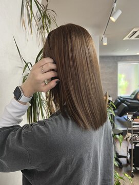 ヴィフ 大船(VIF) 前髪/マチルダボブ/ピンクベージュ/インナーグレージュ/