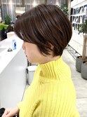大人くびれショート/白髪ぼかしハイライト/髪質改善30代40代50代