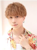 波巻きパーマメンズツイストスパイラルパーマツーブロック