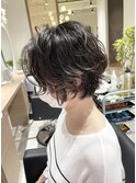【HOSSY】ニュアンスパーマ_ショートパーマ☆マッシュパーマ