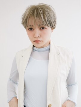 オンク 新宿(onk) 黒髪/グレーベージュ/レイヤーロング/前髪パーマ[新宿駅]